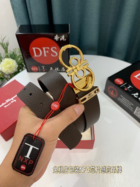 Streetwear Belt Ferragamo 319227 size:3.5cm