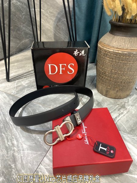 Streetwear Belt Ferragamo 319370 size:3.5cm