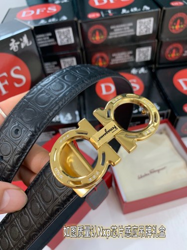 Streetwear Belt Ferragamo 319231 size:3.5cm