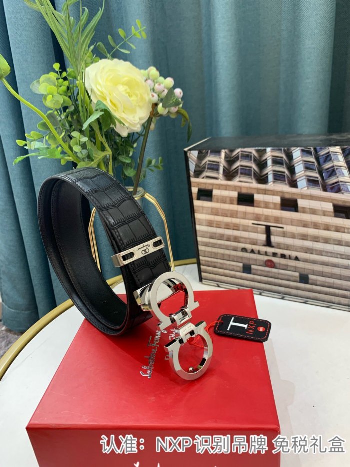 Streetwear Belt Ferragamo 319114 size:3.5cm