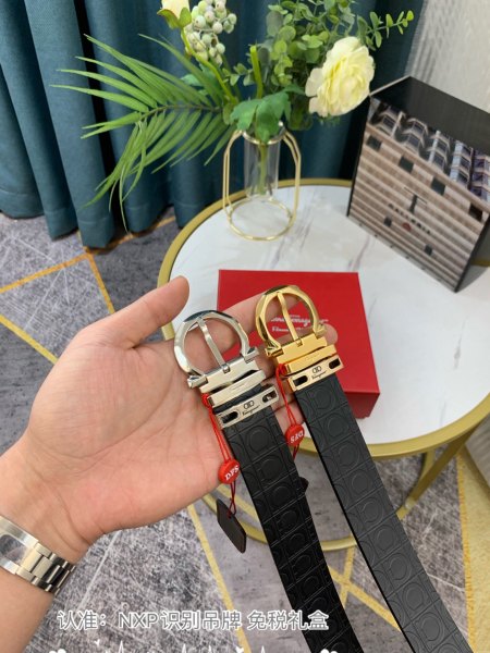 Streetwear Belt Ferragamo 319095 size:3.5cm
