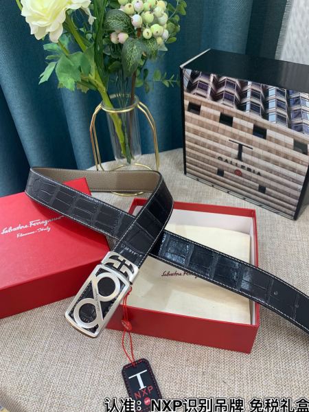 Streetwear Belt Ferragamo 319142 size:3.5cm