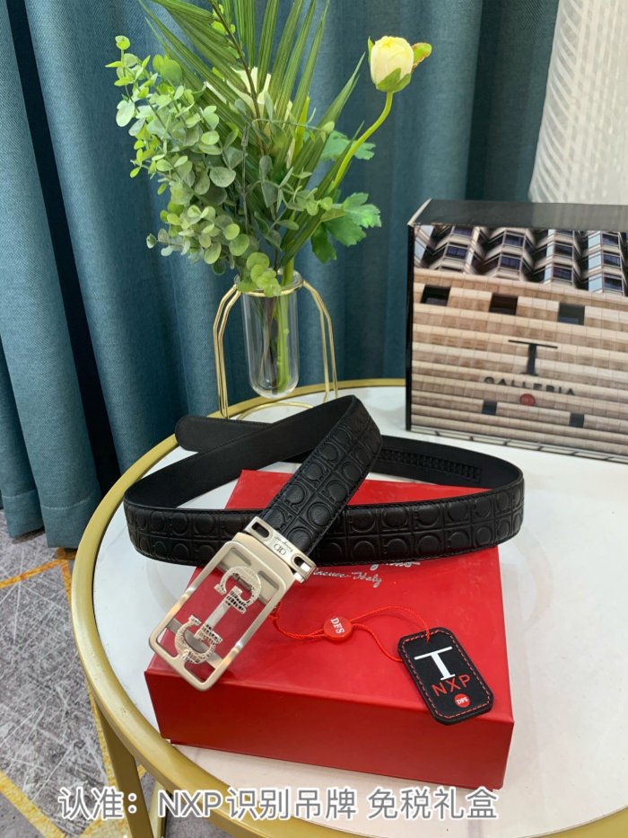 Streetwear Belt Ferragamo 319119 size:3.5cm