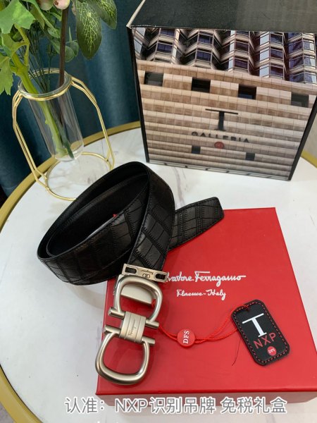 Streetwear Belt Ferragamo 319123 size:3.5cm