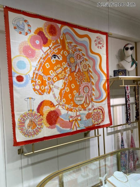 Streetwear Scarf Hermes 323747 SIZE:140cm*140cm