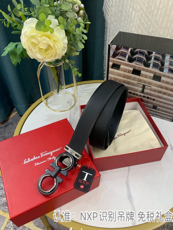 Streetwear Belt Ferragamo 319090 size:3.5cm