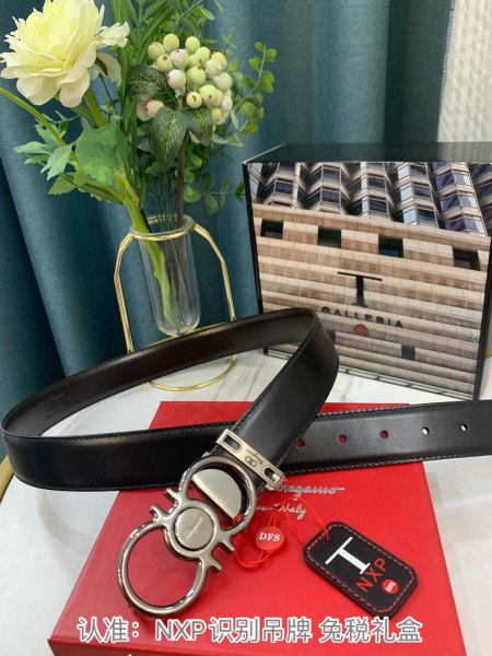 Streetwear Belt Ferragamo 319132 size:3.5cm