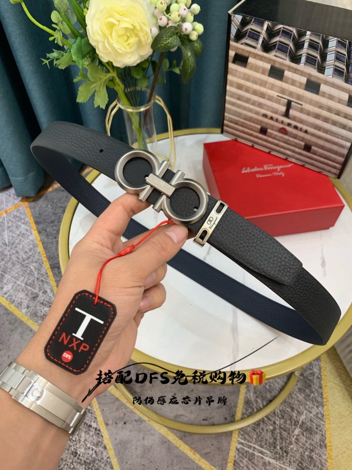 Streetwear Belt Ferragamo 319110 size:3.5cm