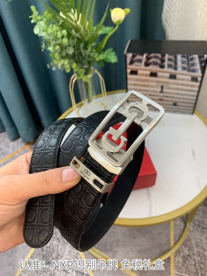Streetwear Belt Ferragamo 319119 size:3.5cm