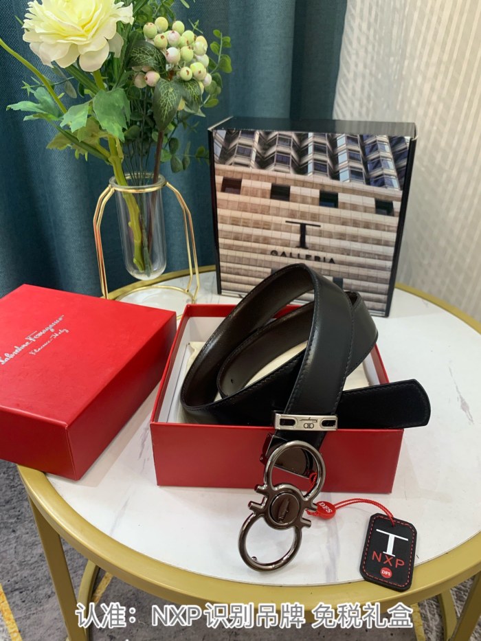 Streetwear Belt Ferragamo 319132 size:3.5cm