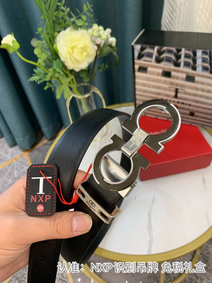 Streetwear Belt Ferragamo 319102 size:3.5cm