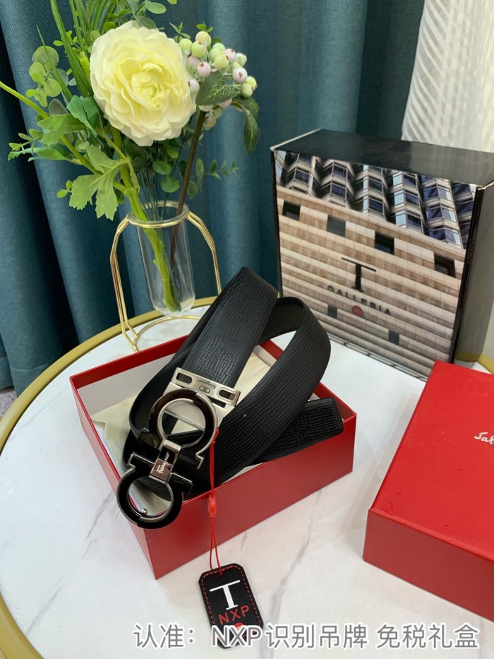 Streetwear Belt Ferragamo 319102 size:3.5cm