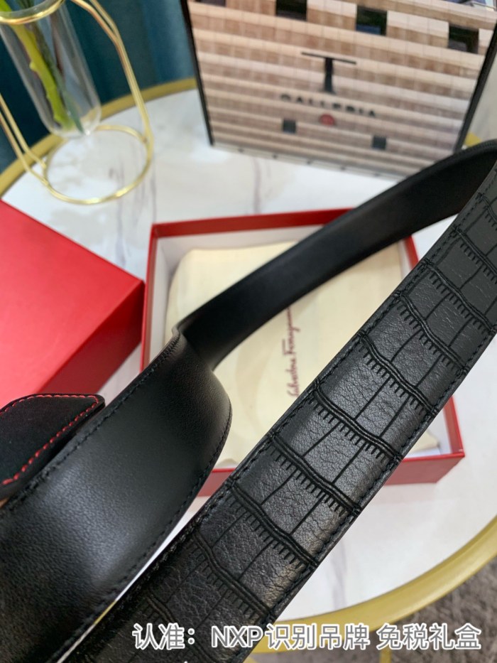 Streetwear Belt Ferragamo 319122 size:3.5cm