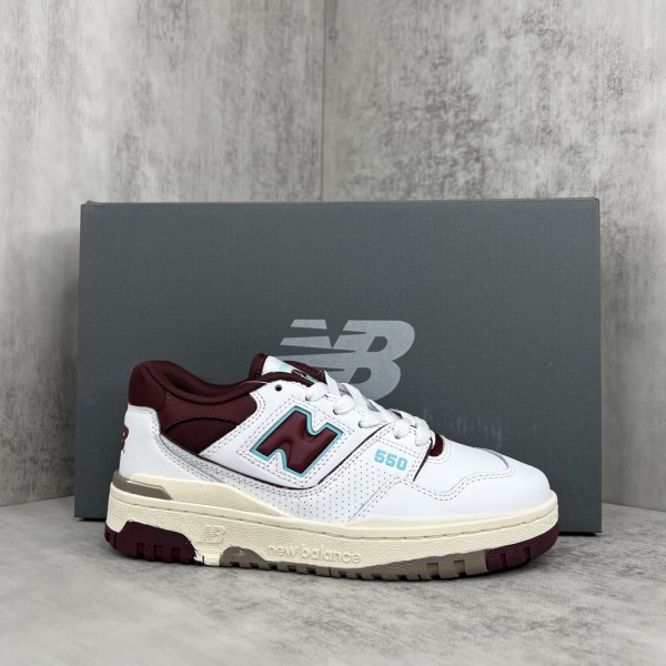 New Balance 550 Burgundy Cyan