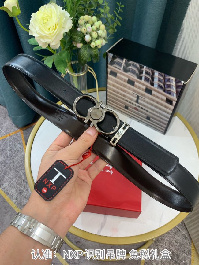 Streetwear Belt Ferragamo 319132 size:3.5cm