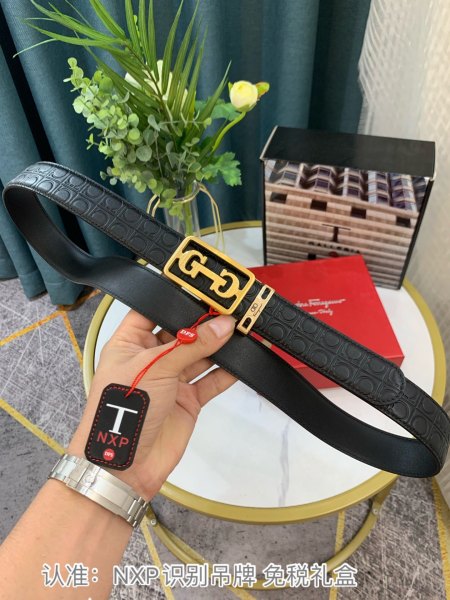 Streetwear Belt Ferragamo 319118 size:3.5cm