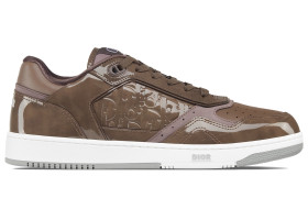 Dior B27 Low Plum Patent Dior Oblique Gravity Embossed