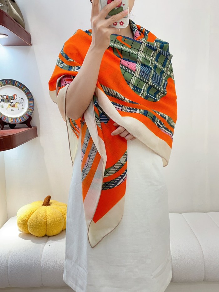 Streetwear Scarf Hermes 323766 SIZE:140cm*140cm