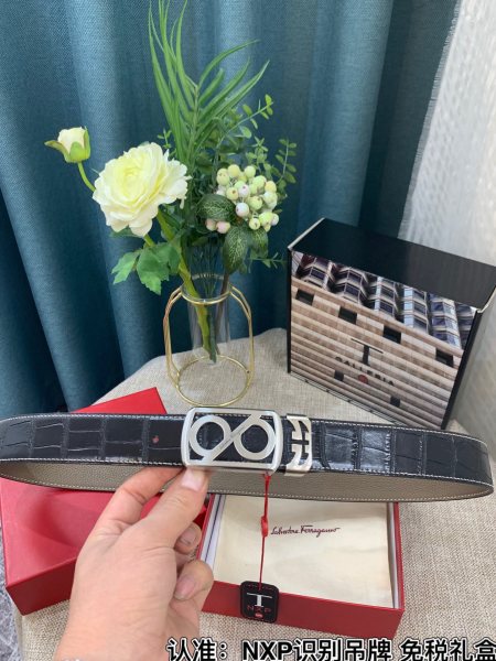 Streetwear Belt Ferragamo 319142 size:3.5cm