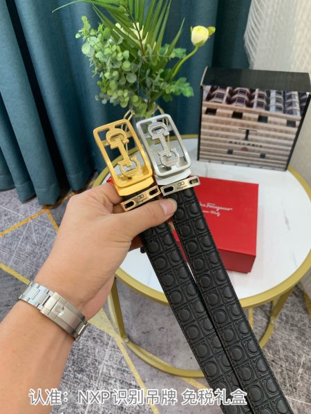 Streetwear Belt Ferragamo 319118 size:3.5cm
