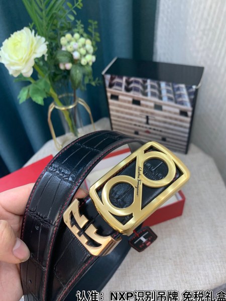 Streetwear Belt Ferragamo 319143 size:3.5cm