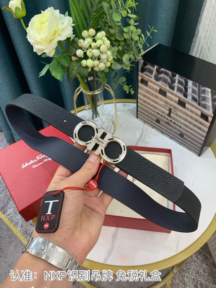 Streetwear Belt Ferragamo 319127 size:3.5cm