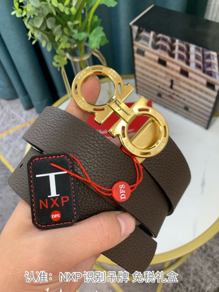 Streetwear Belt Ferragamo 319098 size:3.5cm