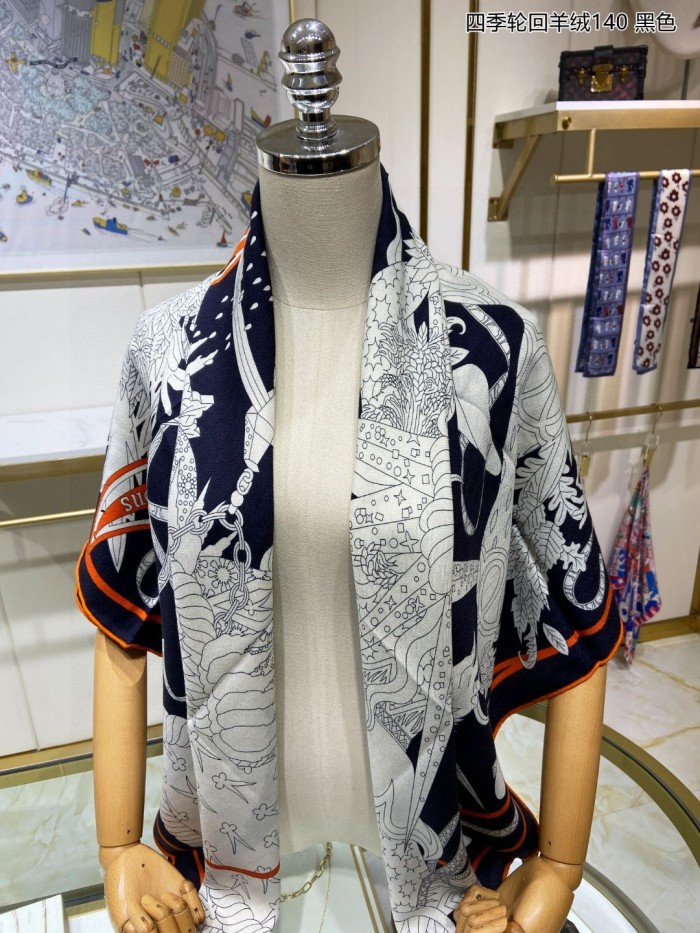 Streetwear Scarf Hermes 323735 SIZE:140cm*140cm