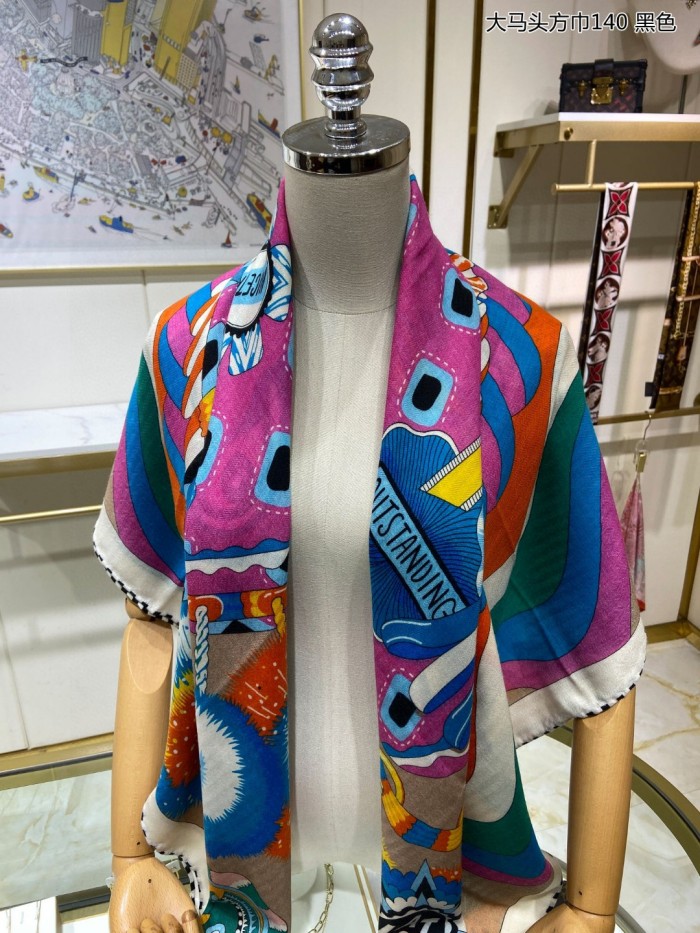 Streetwear Scarf Hermes 323746 SIZE:140cm*140cm