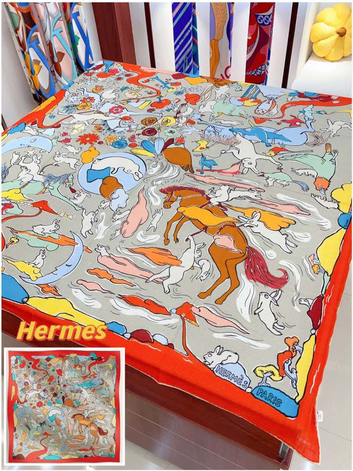 Streetwear Scarf Hermes 326591 SIZE:140cm*140cm