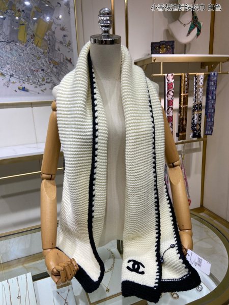 Streetwear Scarf CHANEL 323761 SIZE:33*170cm