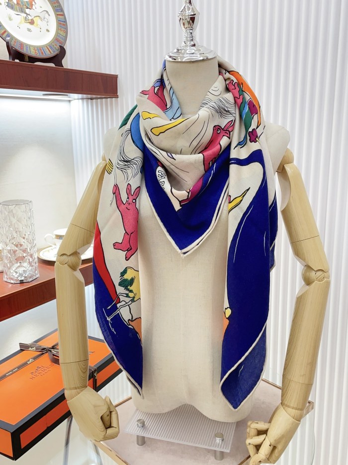 Streetwear Scarf Hermes 326592 SIZE:90cm*90cm
