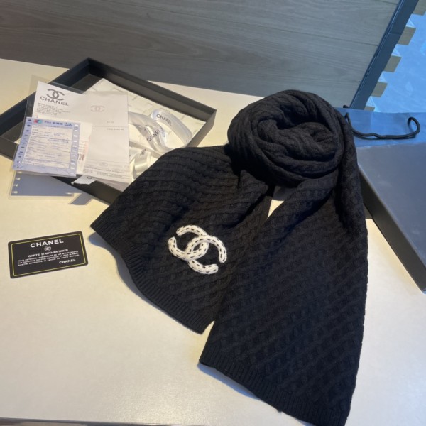 Streetwear Scarf CHANEL 323724 SIZE:33*170cm