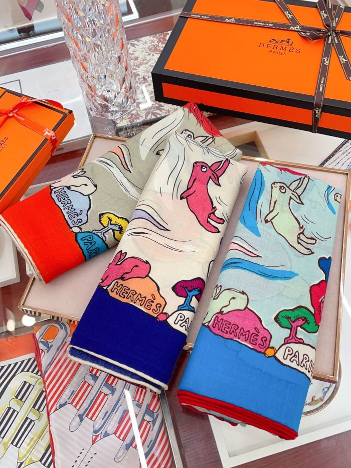 Streetwear Scarf Hermes 326592 SIZE:90cm*90cm