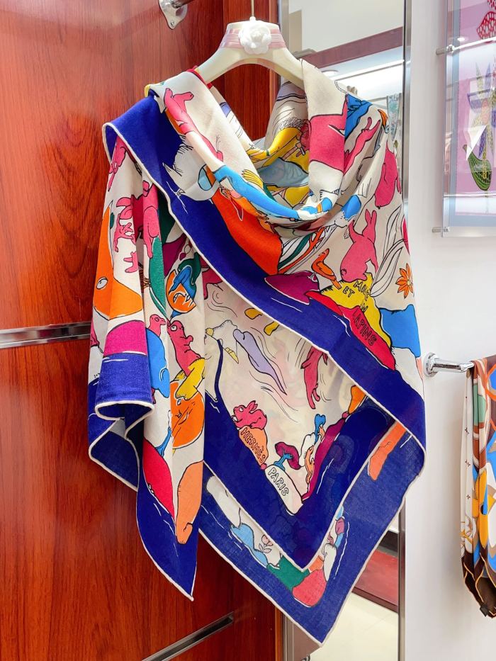 Streetwear Scarf Hermes 326592 SIZE:90cm*90cm