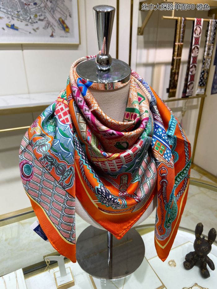 Streetwear Scarf Hermes 326554 SIZE:90cm*90cm