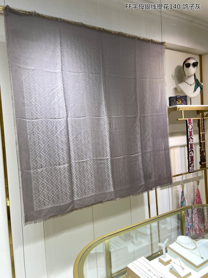 Streetwear Scarf FENDI 326575 SIZE:140*140cm