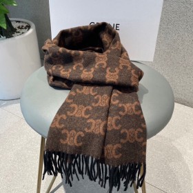 Streetwear Scarf CELINE 326484 size：38*180cm