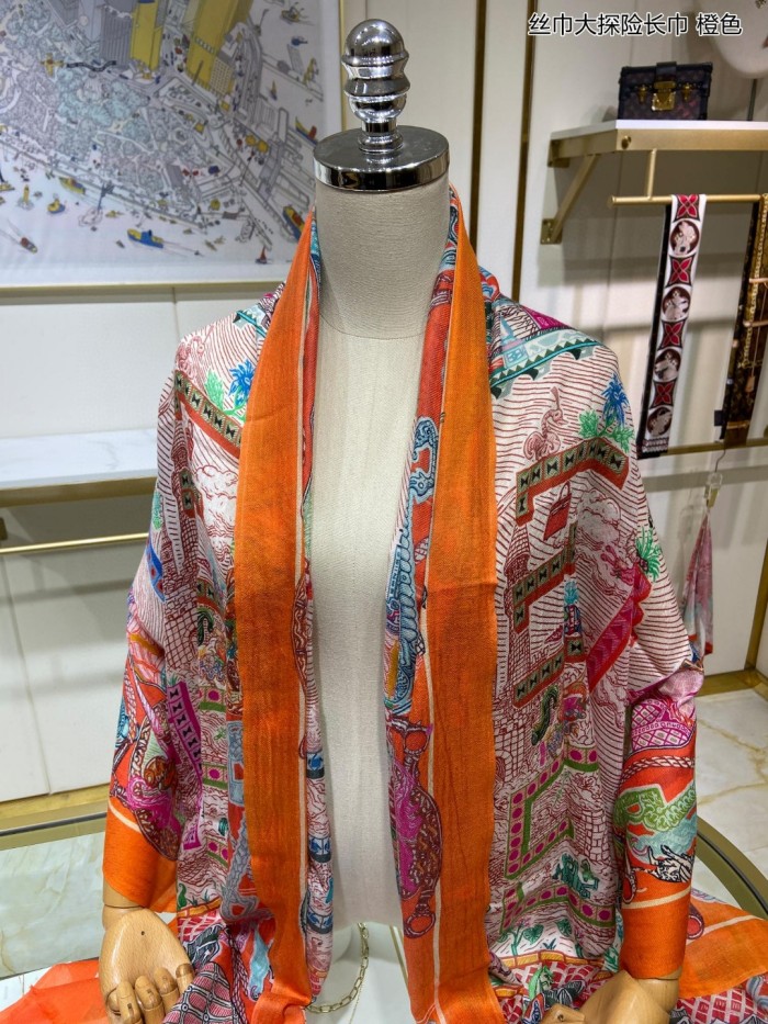 Streetwear Scarf Hermes 326571 SIZE:110*200cm