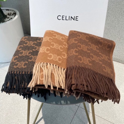 Streetwear Scarf CELINE 326483 size：38*180cm