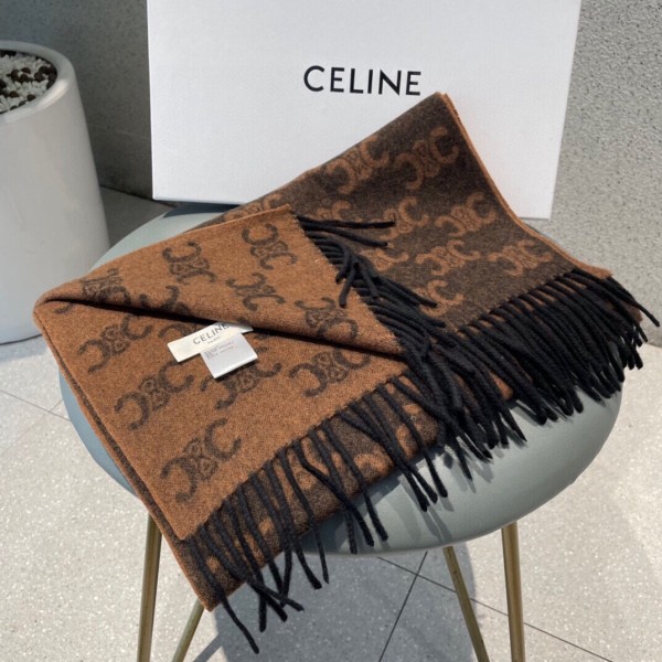 Streetwear Scarf CELINE 326484 size：38*180cm