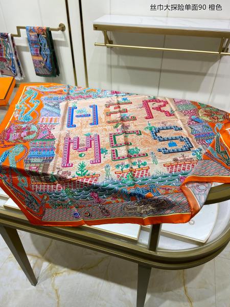 Streetwear Scarf Hermes 326554 SIZE:90cm*90cm