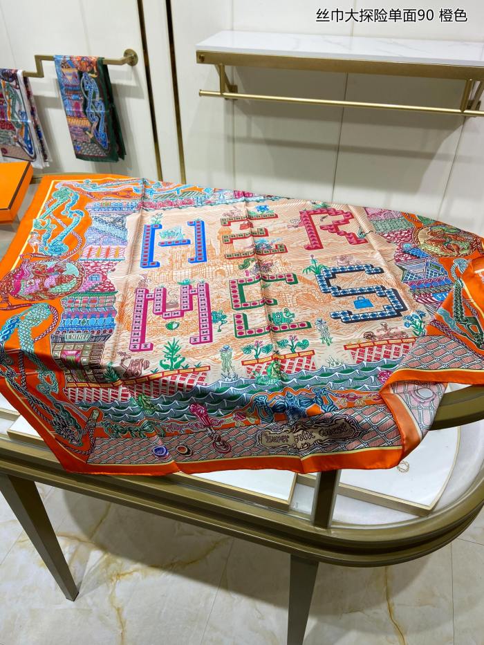 Streetwear Scarf Hermes 326554 SIZE:90cm*90cm