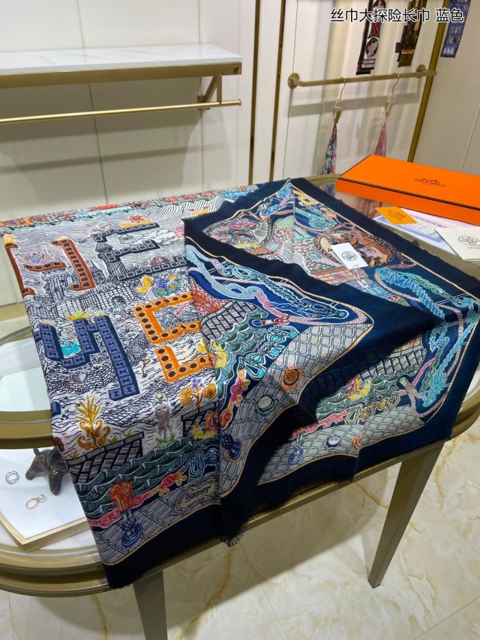 Streetwear Scarf Hermes 326570 SIZE:110*200cm
