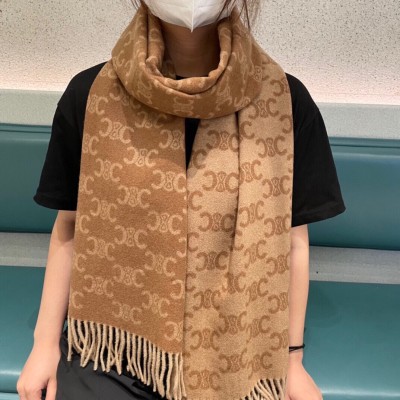 Streetwear Scarf CELINE 326483 size：38*180cm