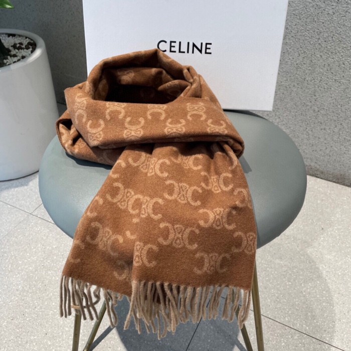 Streetwear Scarf CELINE 326483 size：38*180cm