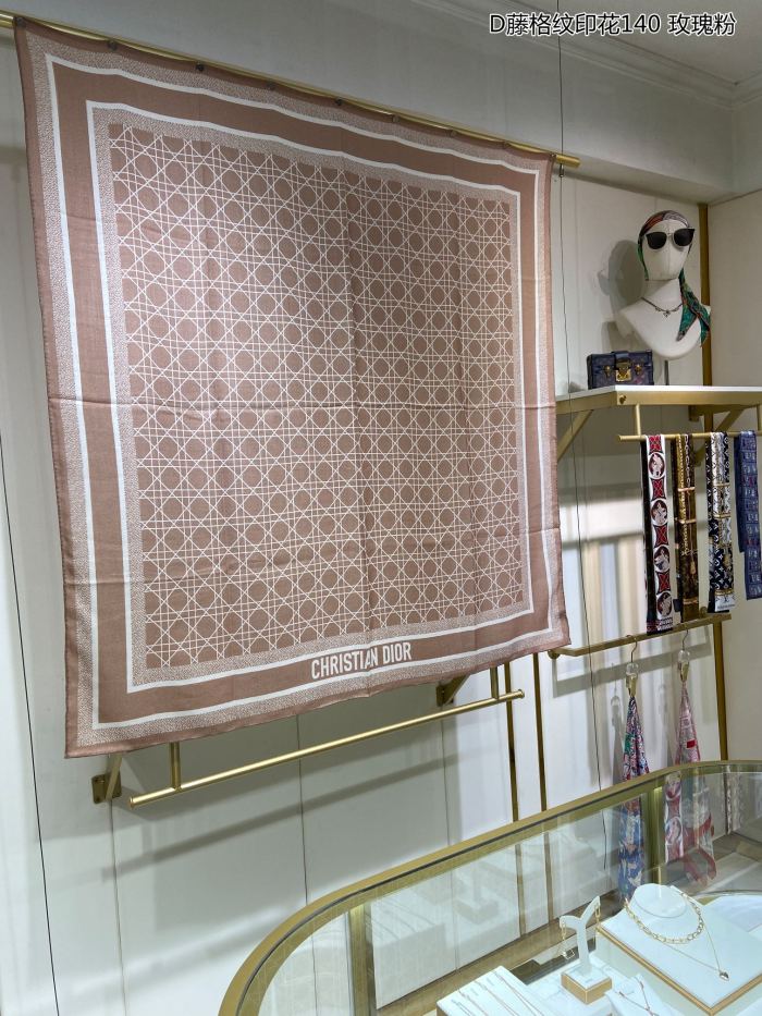 Streetwear Scarf Dior 326587 SIZE:140*140cm