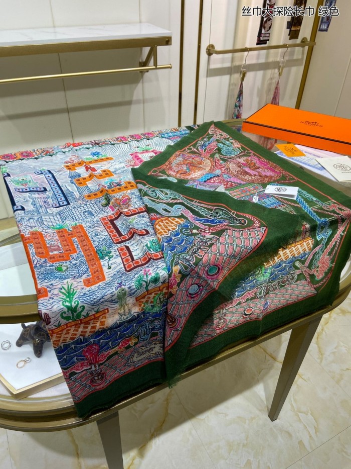 Streetwear Scarf Hermes 326572 SIZE:110*200cm