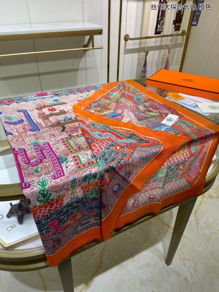Streetwear Scarf Hermes 326571 SIZE:110*200cm
