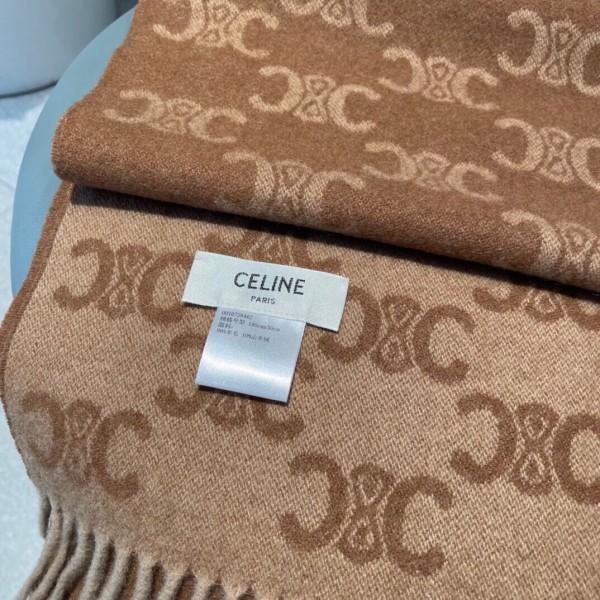 Streetwear Scarf CELINE 326483 size：38*180cm